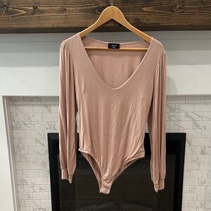 Vici nude blush pink Long Sleeve Bodysuit 3 for $20